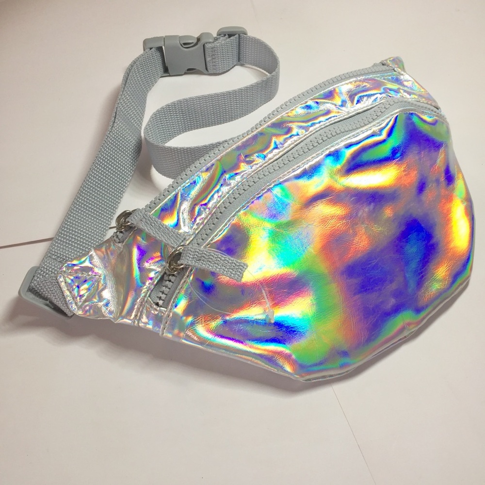 Holographic/Silver Rave Fanny Pack